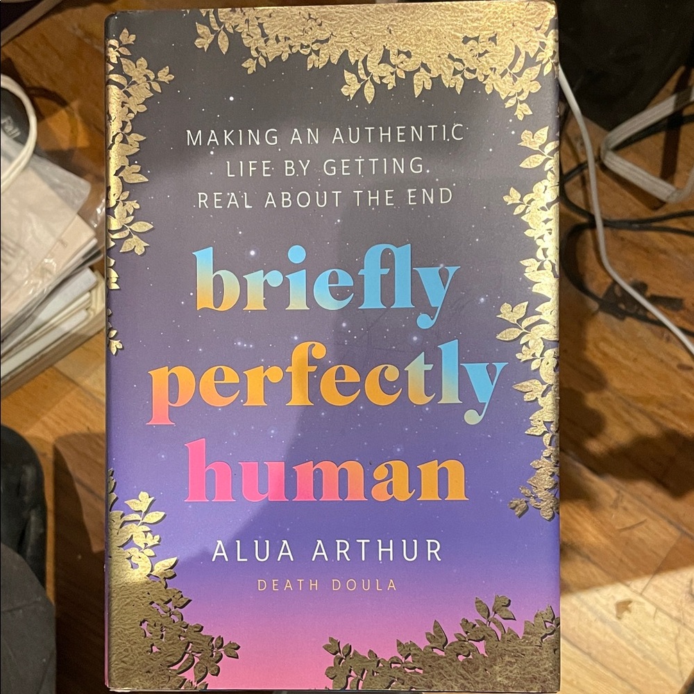 Alua Arthur 'Briefly Perfectly Human' Book - Gold and Purple